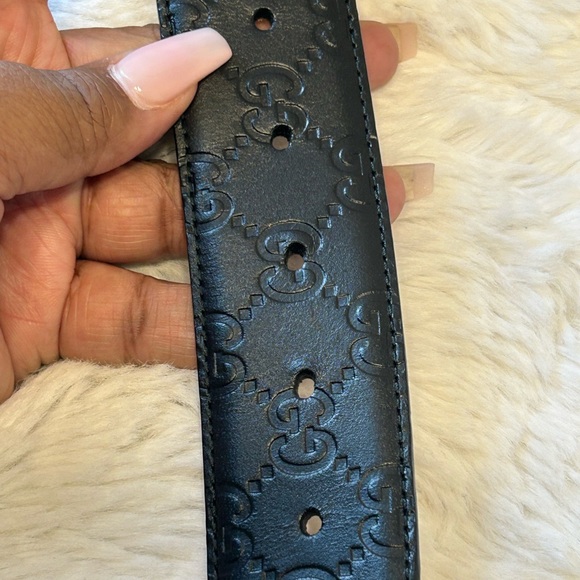 Gucci Black Guccissima Leather Belt - Picture 9 of 16